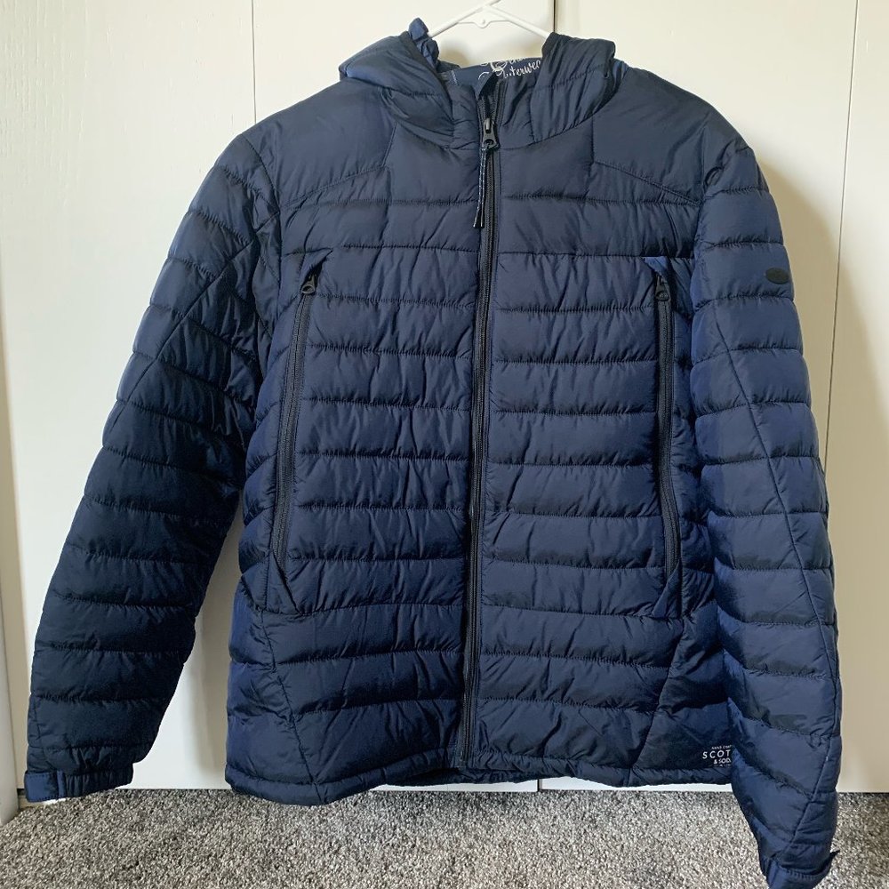 Men's Scotch and Soda Hooded Puffer Jacket